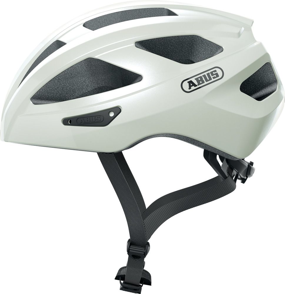 Abus Cykelhjelm Macator, pearl white shiny - Small (51-54 cm)