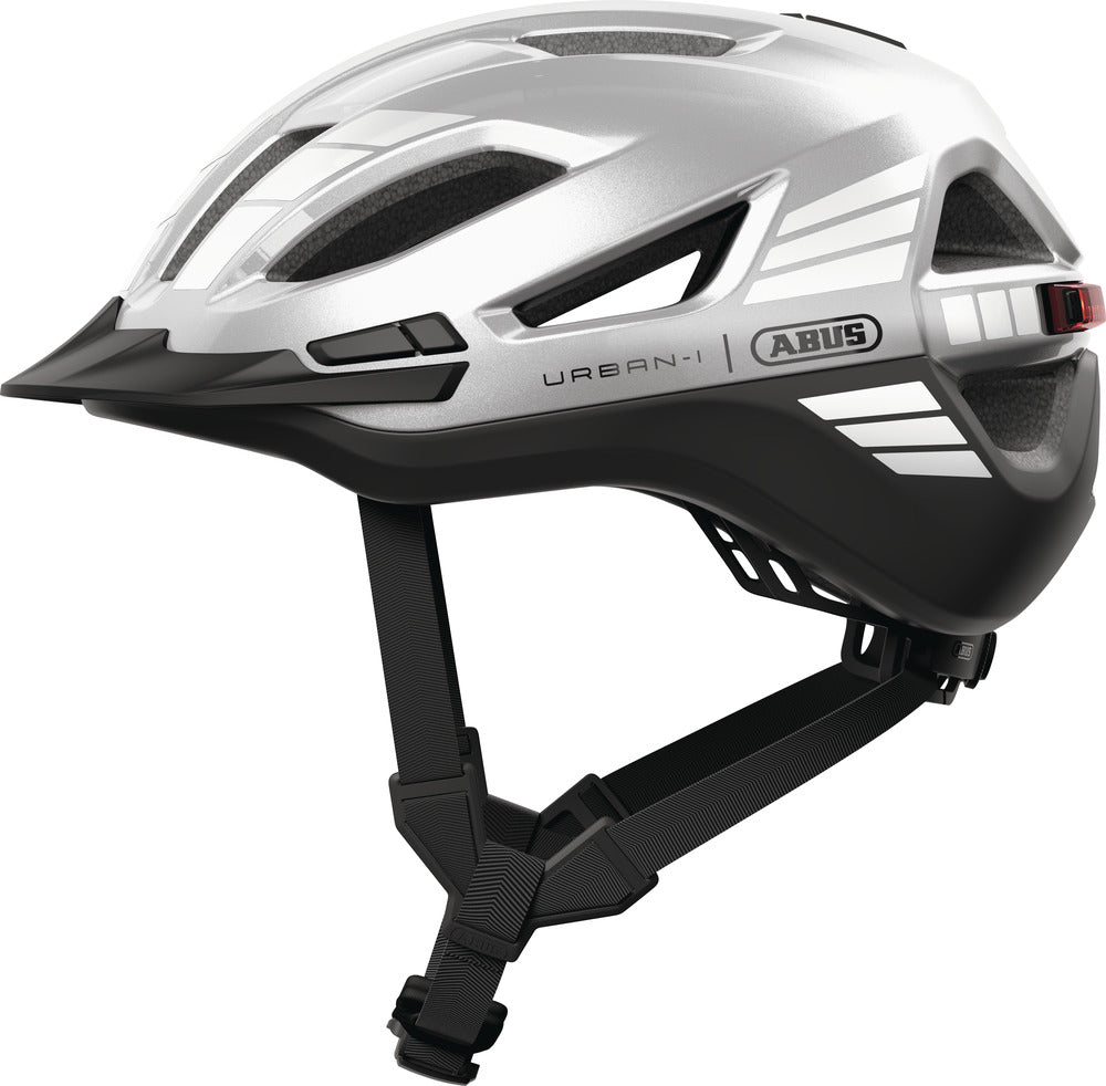 Abus Urban-I 4.0 ACE signal silver - cykelhjelm - Small (51-55 cm)