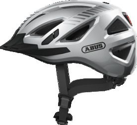 Abus Urban-I 3.0 Signal Silver cykelhjelm - Small (51-55 cm)