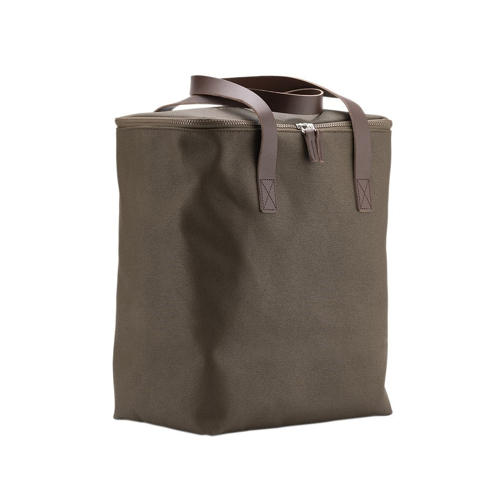 Brooks Camden Tote Bag taske i mosfarvet til cykelkurv