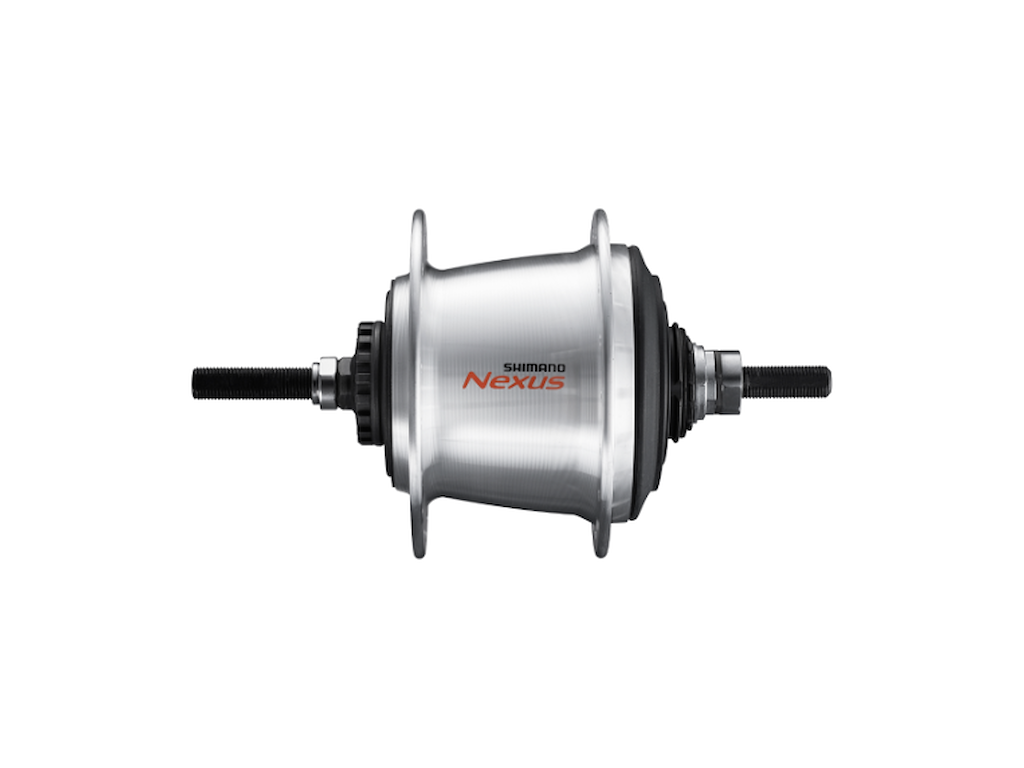 Shimano Nexus - Bagnav med 7 gear og friløb og til rullebremse - Type SG-C3000-7R - Sølv