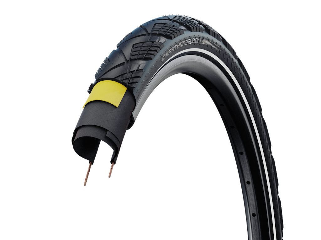 Schwalbe Marathon Efficiency foldedæk 28x1,35 (35-622) med refleks