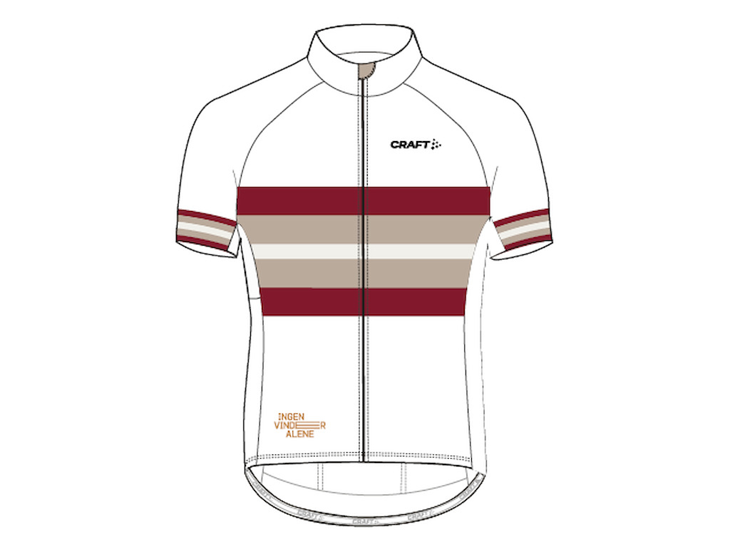 CRAFT EBC 3.0 Aero Jersey - Cykeltrøje - Korte ærmer - Herre - Hvid - Str. M