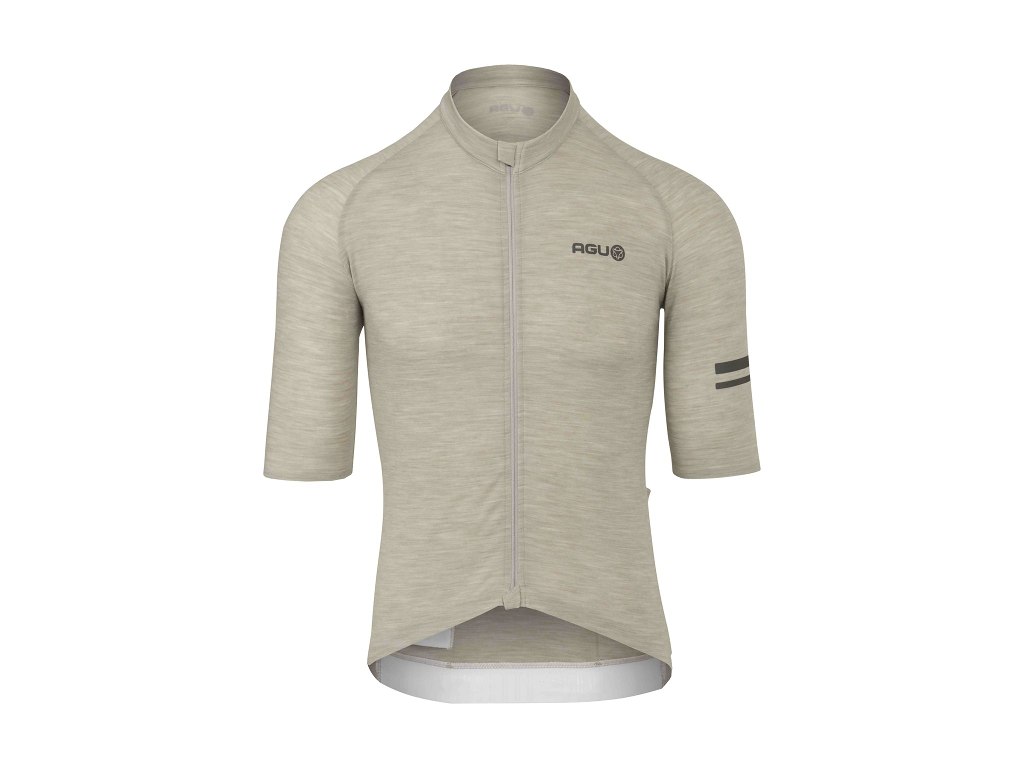 AGU Merino Performance Jersey - Cykeltrøje - Korte ærmer - Herre - Sustained Grey - Str. S