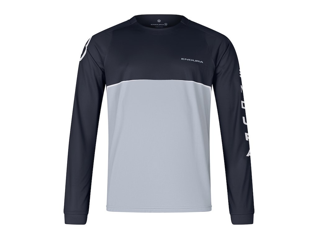 Endura - CORE PRINTED TEE - Cykeltrøje - Lange ærmer - Sort-Grå - XXL