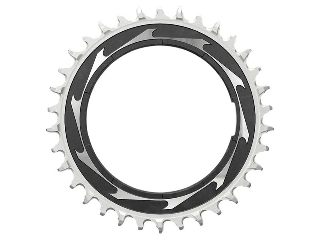 Sram XX SL T-Type klinge - Thread Mount - 12 Speed - 34T - Sølv