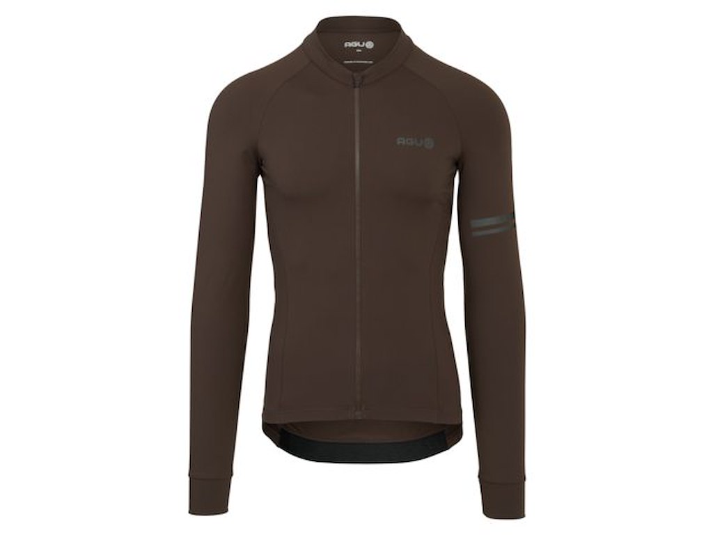 AGU Performance Solid Jersey - Cykeltrøje - Lange ærmer - Herre - Ground Coffee - S