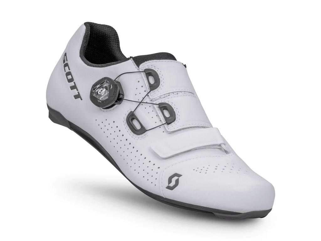 SCOTT Team Boa - Landevejssko - Hvid/Sort - Str. 46