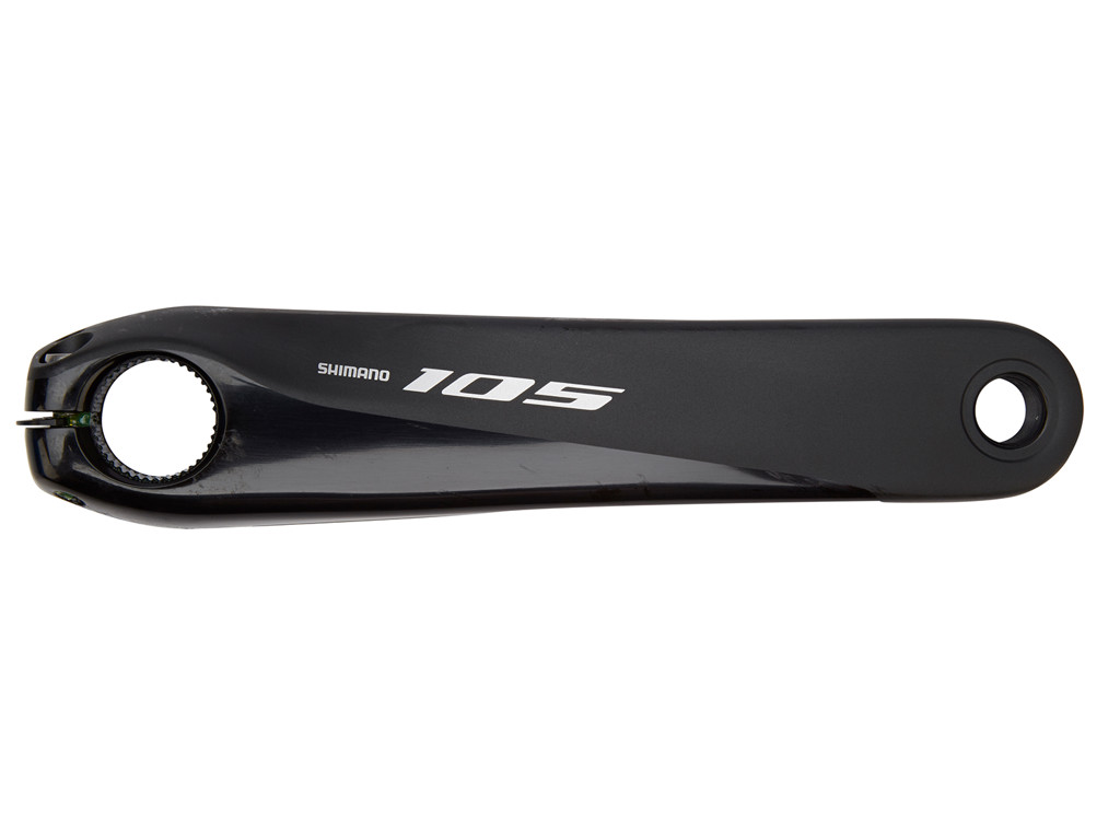 Shimano 105 - Pedalarm venstre side til FC-R7000 - 170mm lang - Splined fit - Sort