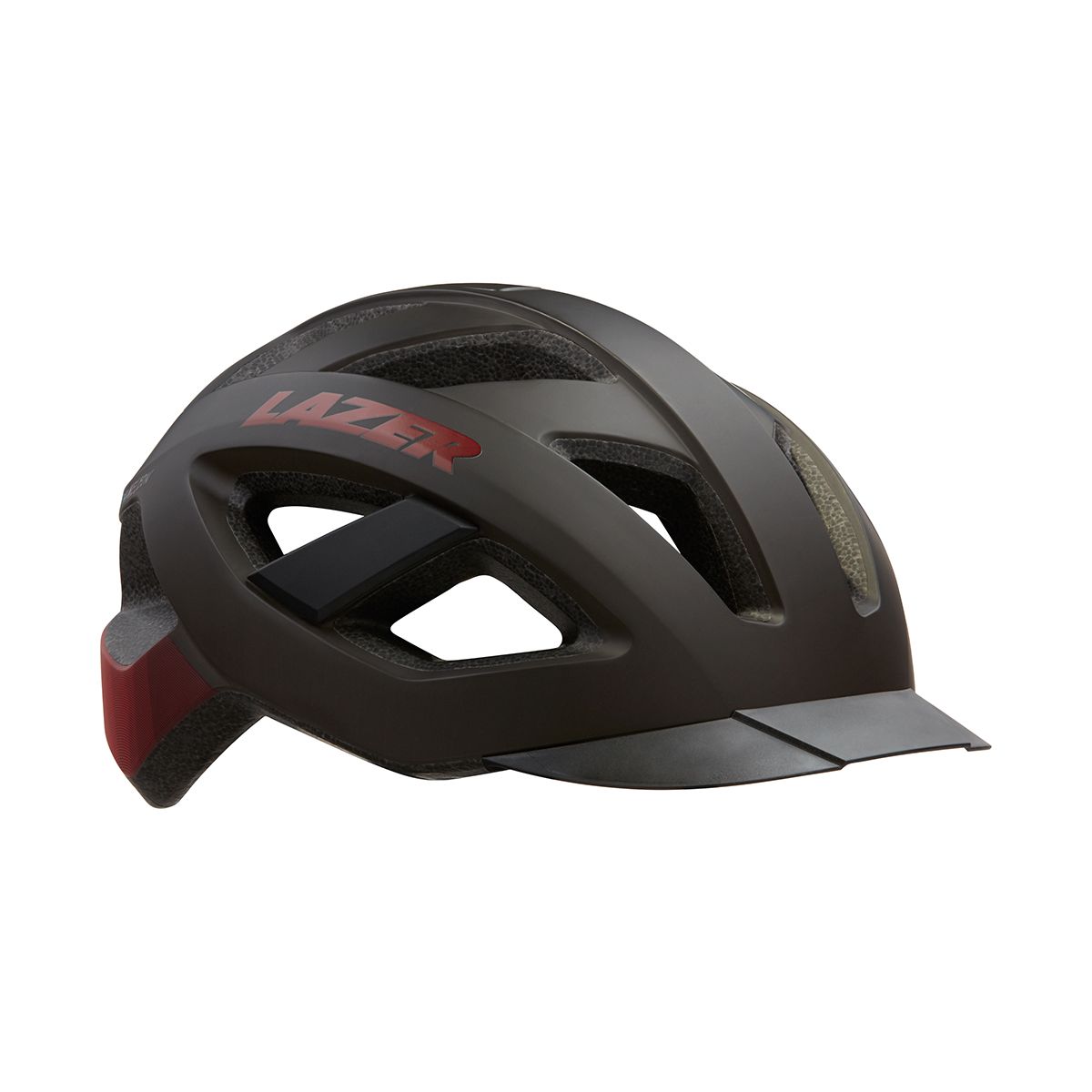 Lazer Hjelm Cameleon  mat sort rød - L 58-61cm