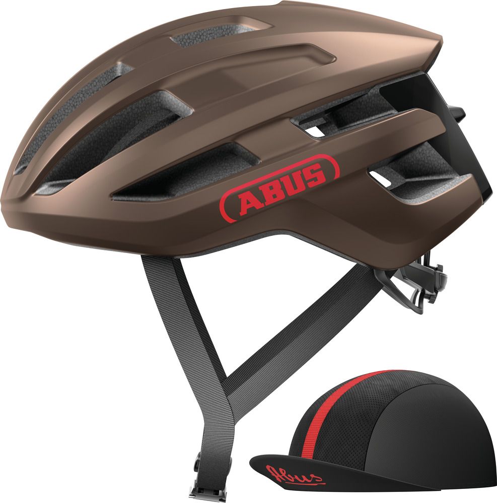 Abus PowerDome ACE metallic copper cykelhjelm - Small (51-55 cm)