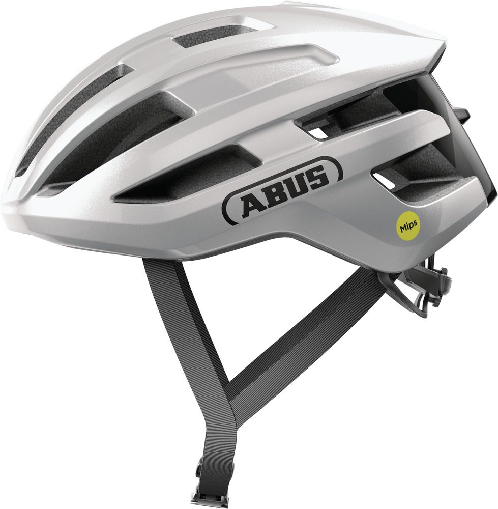 Abus PowerDome MIPS gleam silver cykelhjelm - Small (51-55 cm) / Grå