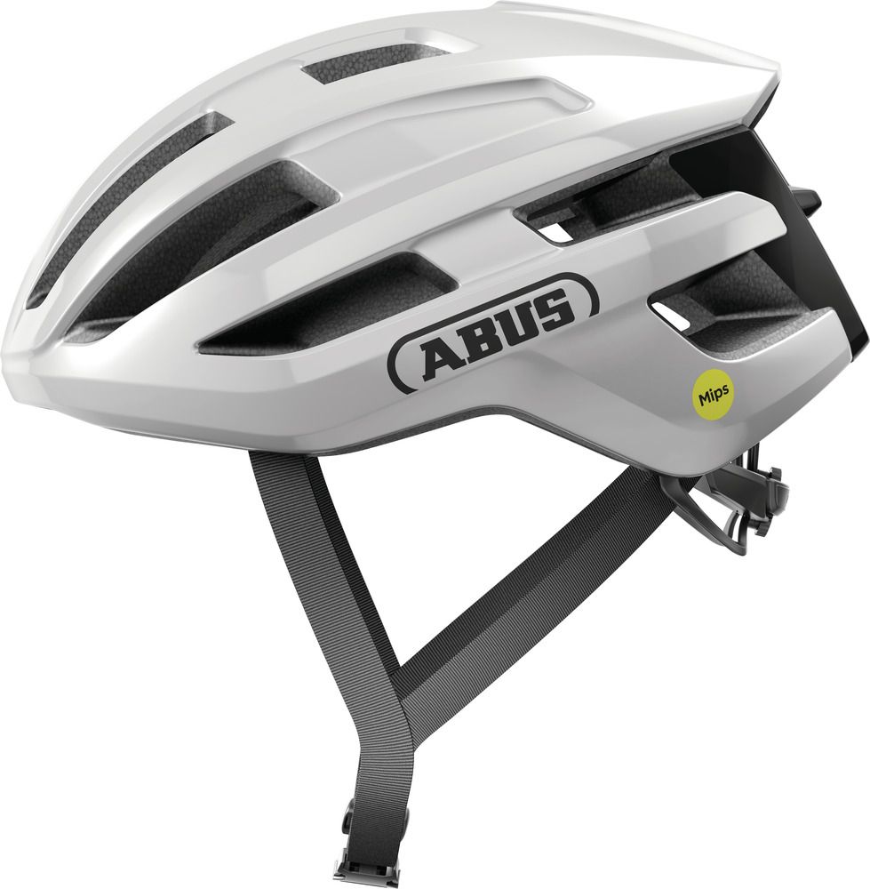 Abus PowerDome MIPS shiny white cykelhjelm - Small (51-55 cm) / Hvid