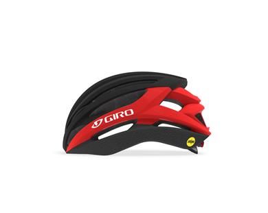 Giro Syntax MIPS cykelhjelm - Mat sort/rød - Small (51-55 cm) / Sort