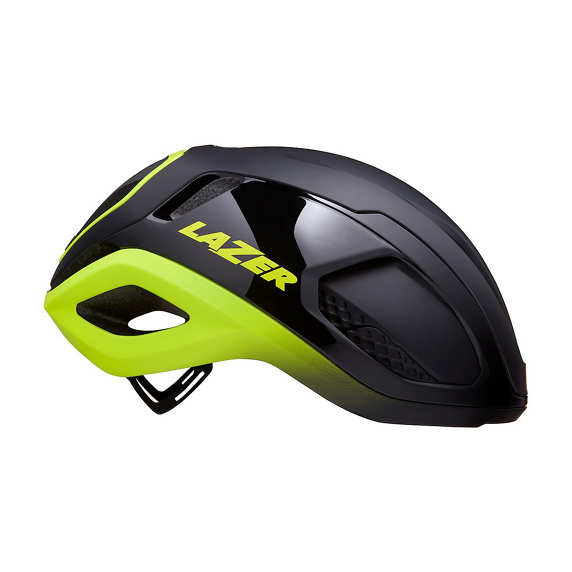 Lazer Vento KinetiCore Cykelhjelm i sort/neongul - Small (52-56 cm)