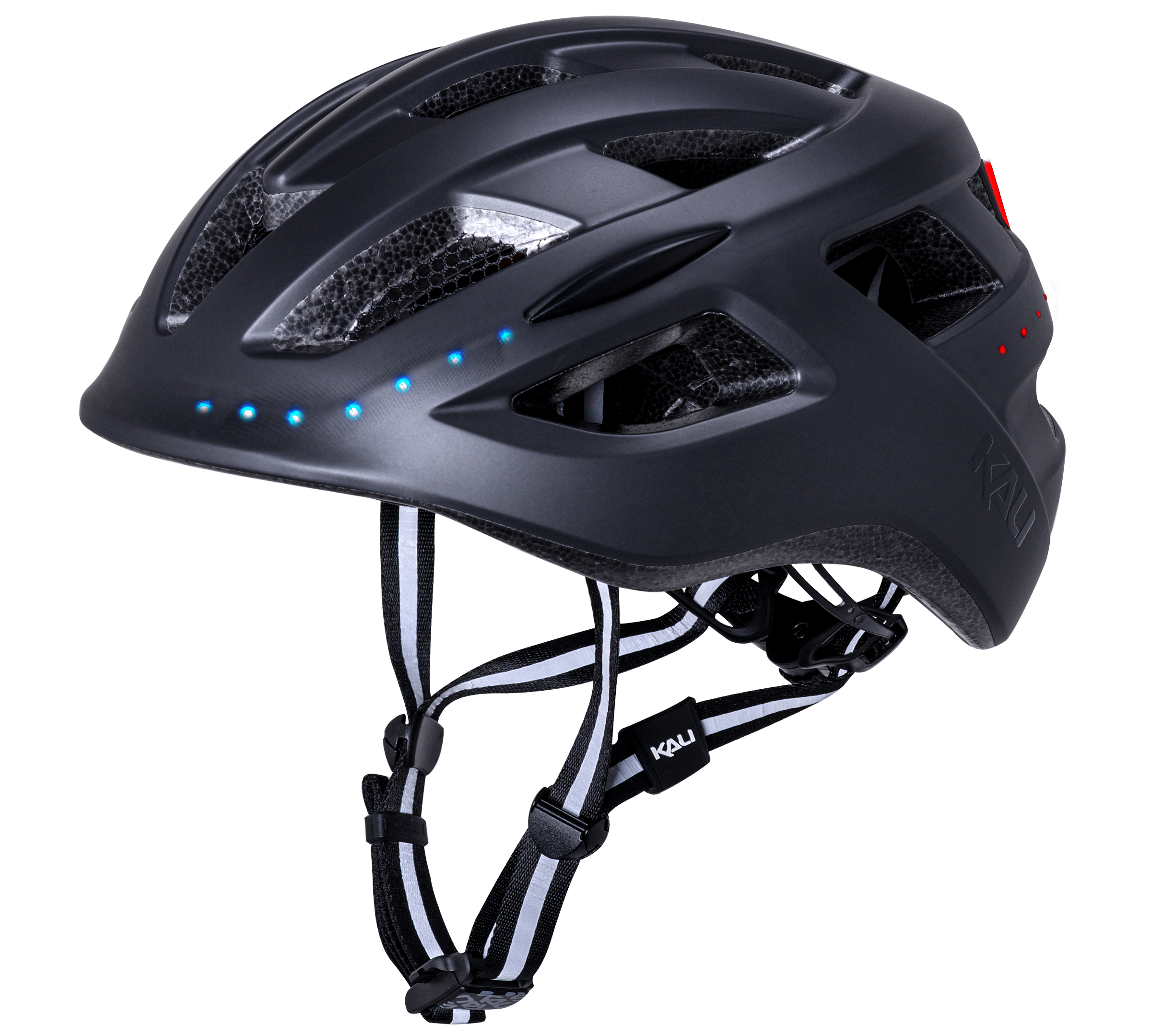 Kali Central Lit Sort Mat - Cykelhjelm - L/XL (58-62 cm)