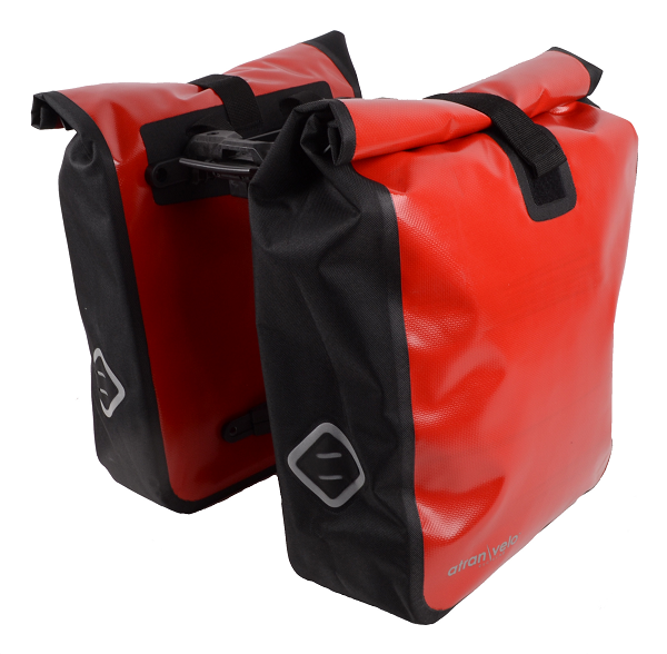 Atran Velo Sidetasker TRAVEL Vandtæt Rød/Sort AVS