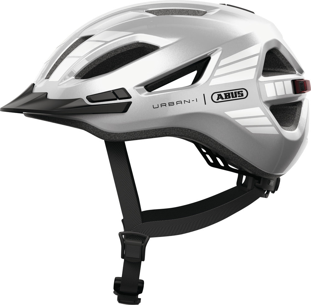 Abus Urban-I 4.0 signal silver - cykelhjelm - Small (51-55 cm)