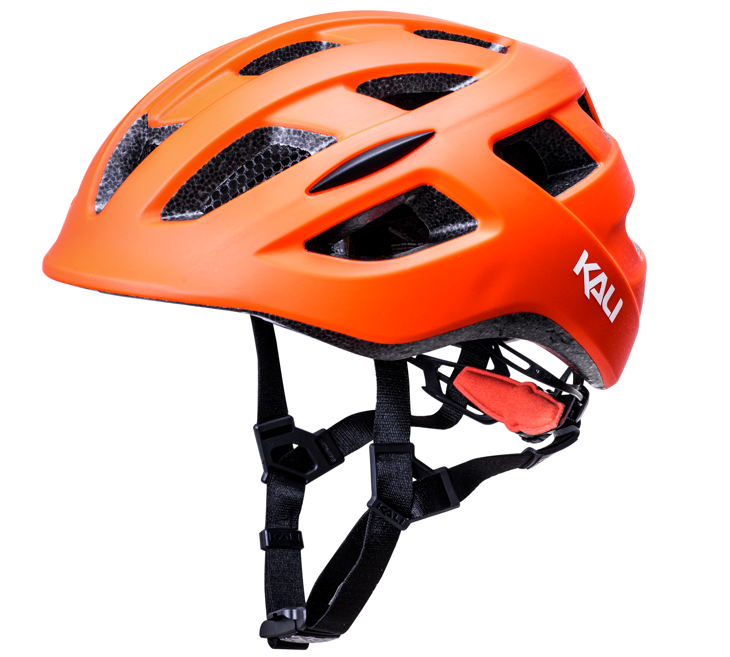 Kali Central Solid Mat Orange - Cykelhjelm - L/XL (58-62 cm)