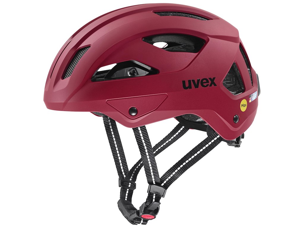 Uvex City Stride MIPS Cykelhjelm - Ruby rød - Str. 56-59 cm
