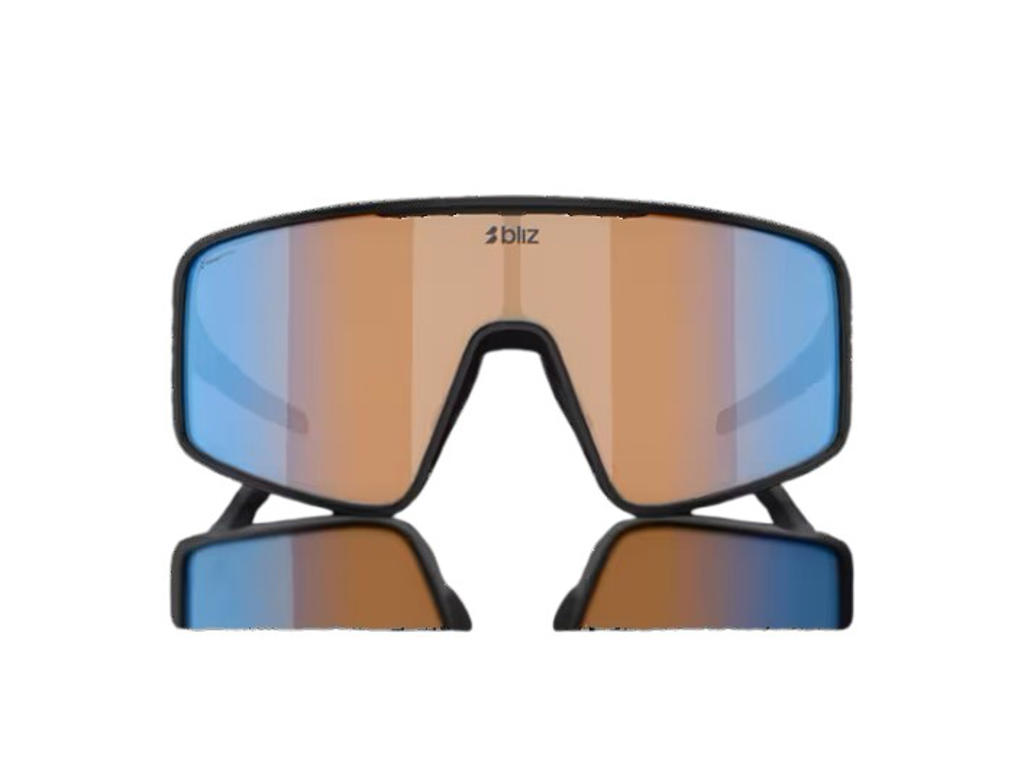Bliz P001 Large (38) - Cykelbriller - Coral/orange mirror blue lens - Matte black