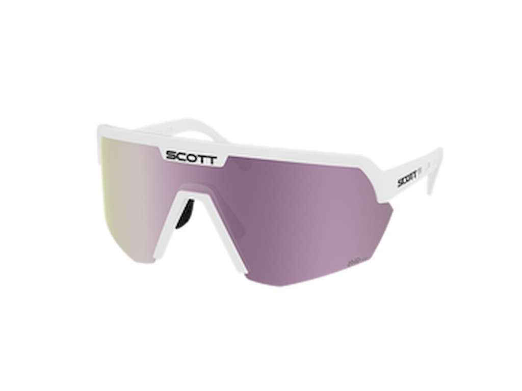 SCOTT Sport Shield - Cykelbriller - Hvid/AMP Lavender Chrome