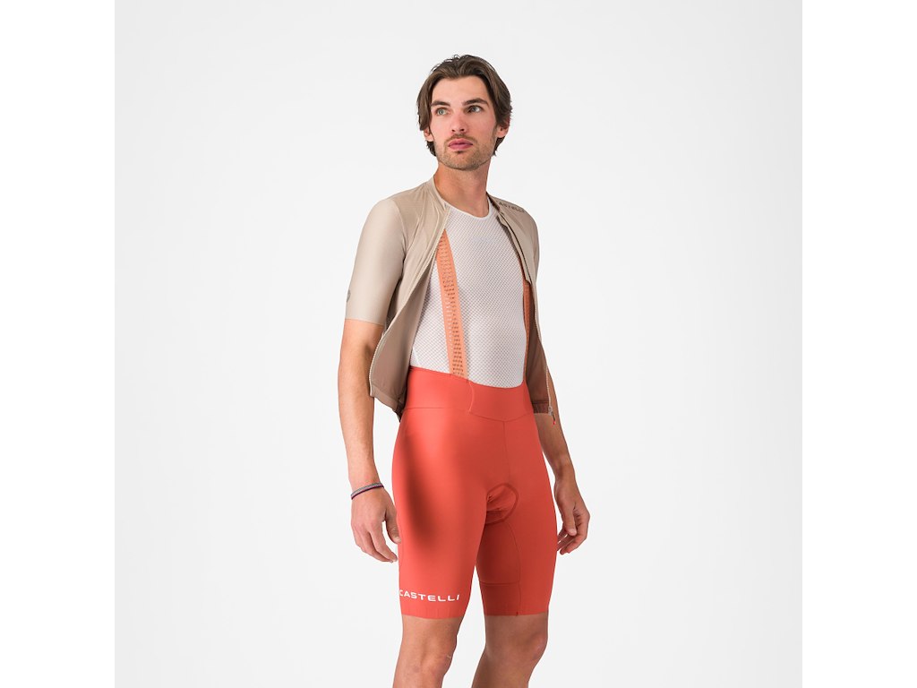 Castelli Espresso 2 Bibshort - Cykelshorts m/pude - Herre - Paprika - XS