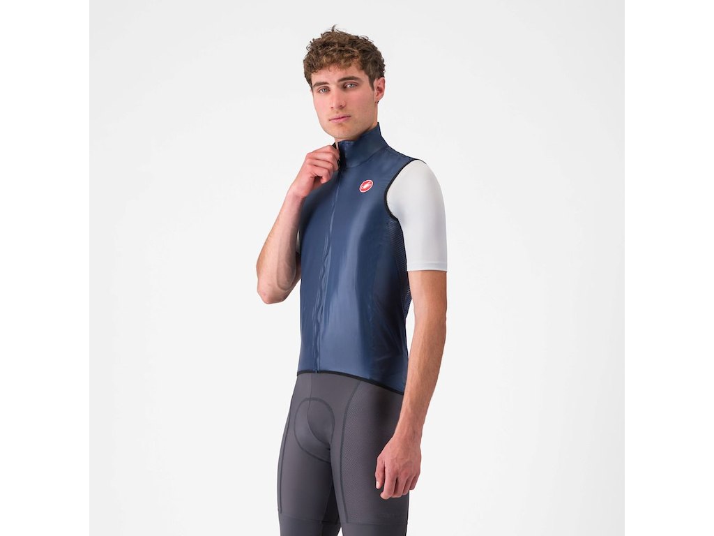 Castelli Aria Vest - Cykelvest - Belgian Blue - M