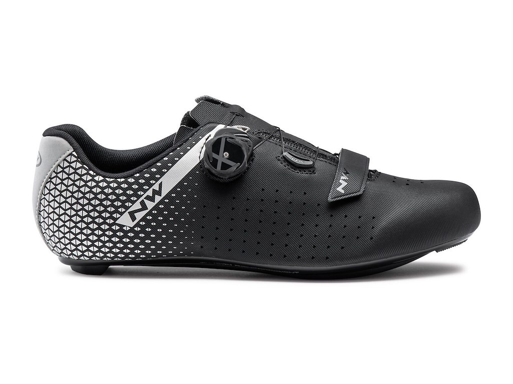Northwave - Core Plus 2 - Cykelsko - Sort/Sølv- 44,5