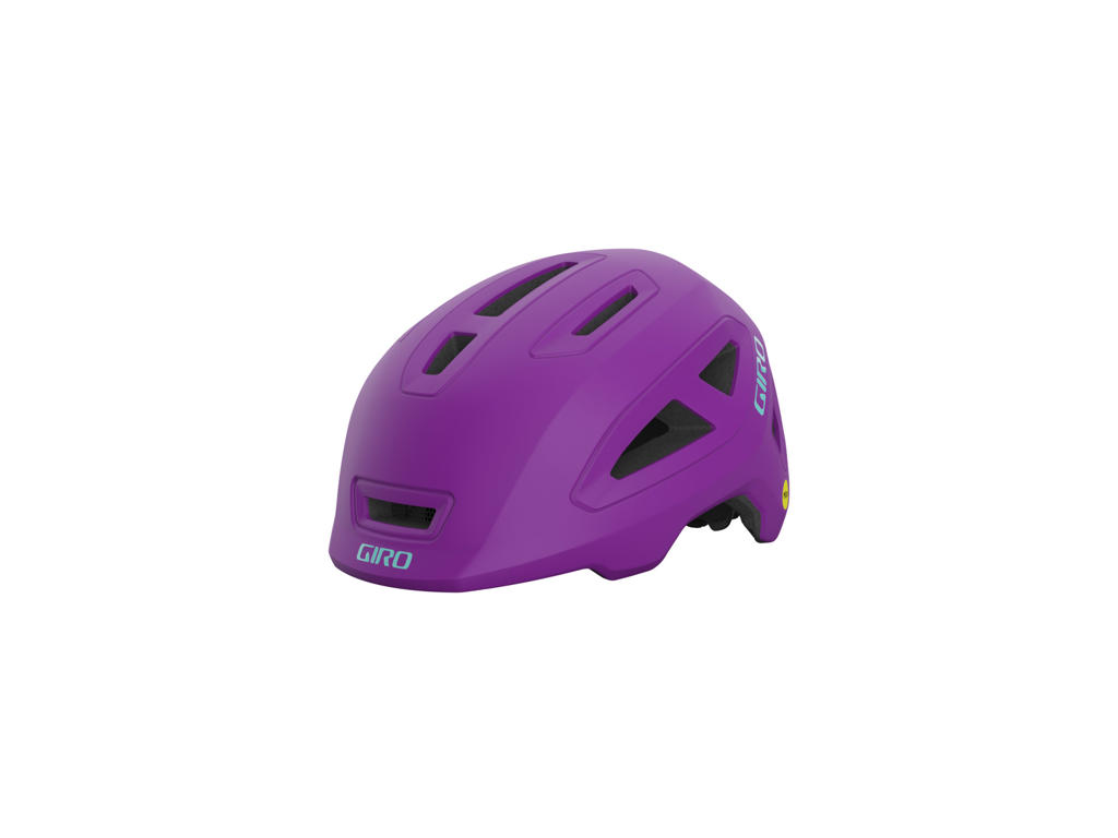 Giro Scamp II Mips II - Cykelhjelm barn - Str. 49-53 cm - Mat lilla