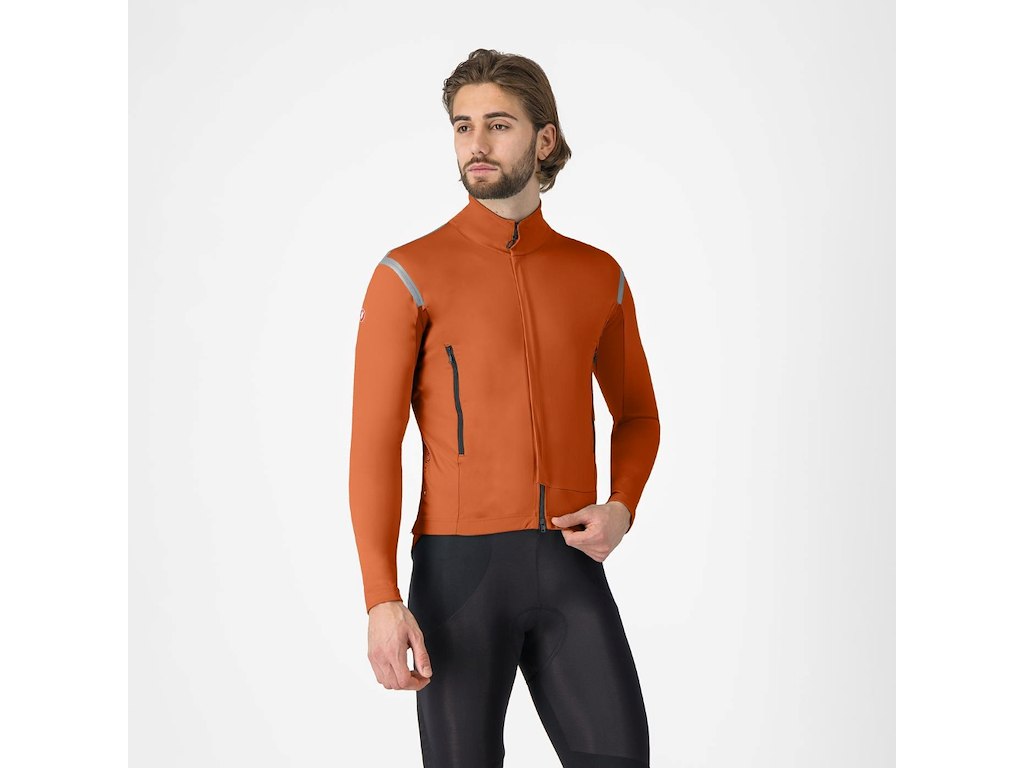 Castelli Perfetto RoS 3 Jacket - Cykeljakke - Mocha/Black Reflex - XXL