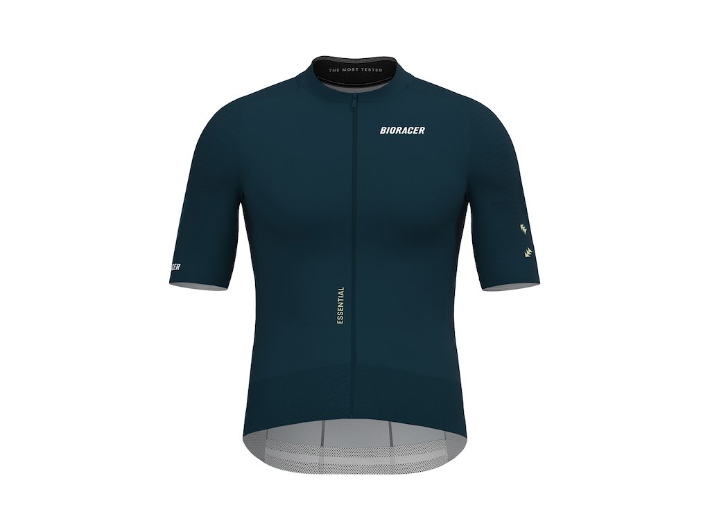 Bioracer Epic Essential Jersey - Cykeltrøje - Korte Ærmer - Herre - Graphite Blue - XL
