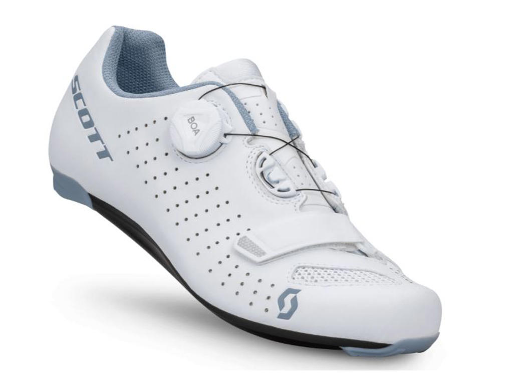 SCOTT Comp Boa - Landevejssko - Dame - Matt White/Light Blue - Str. 40