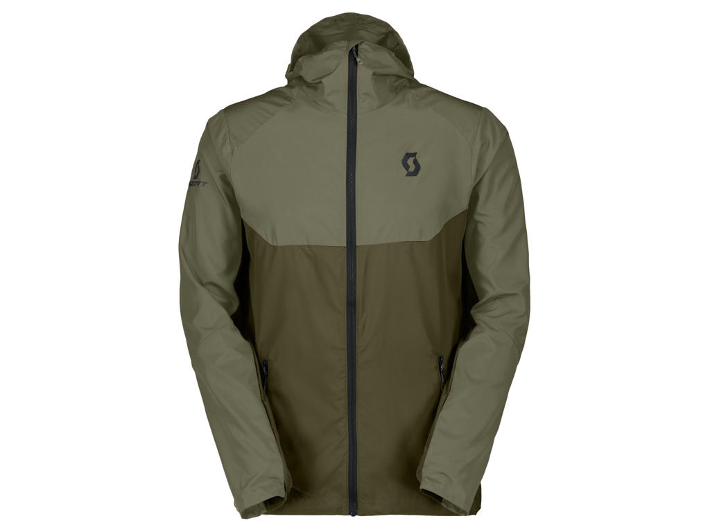SCOTT Explorair Light Windbreaker cykeljakke hay green/fir green herre (Størrelse: XX-Large)