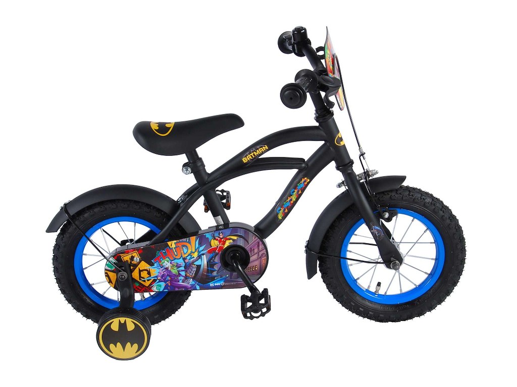 Volare Batman Børnecykel - 12" med støttehjul - Sort