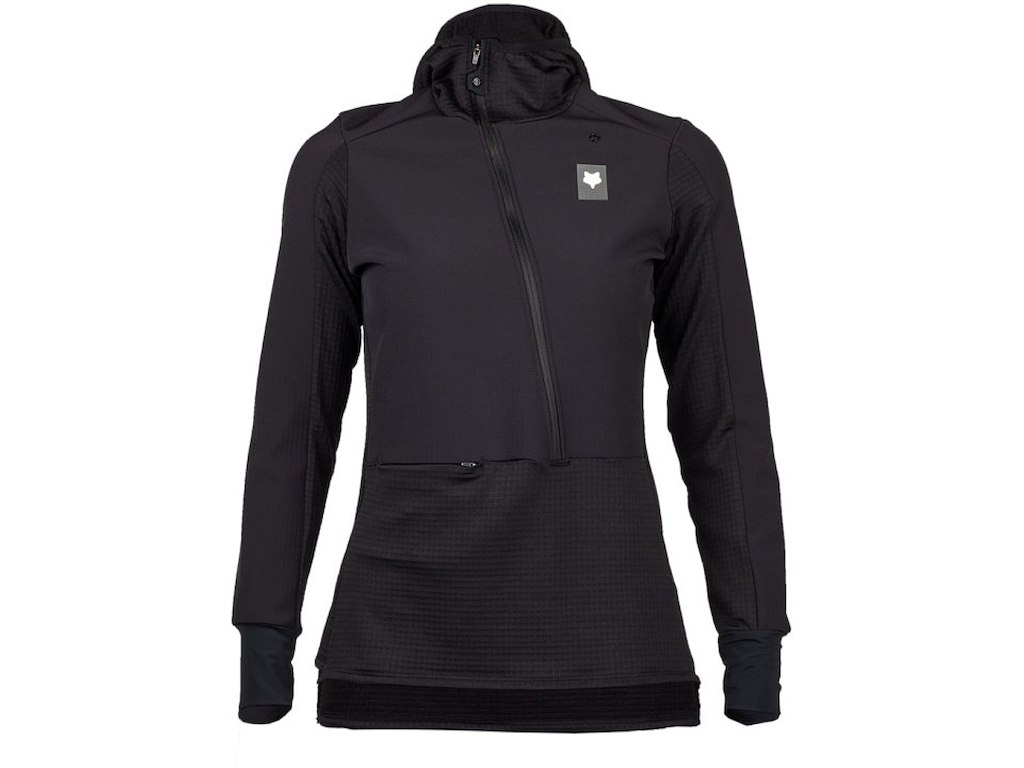 FOX Defend Thermal Hoodie - Cykeltrøje - Lange ærmer - Dame - Sort - L