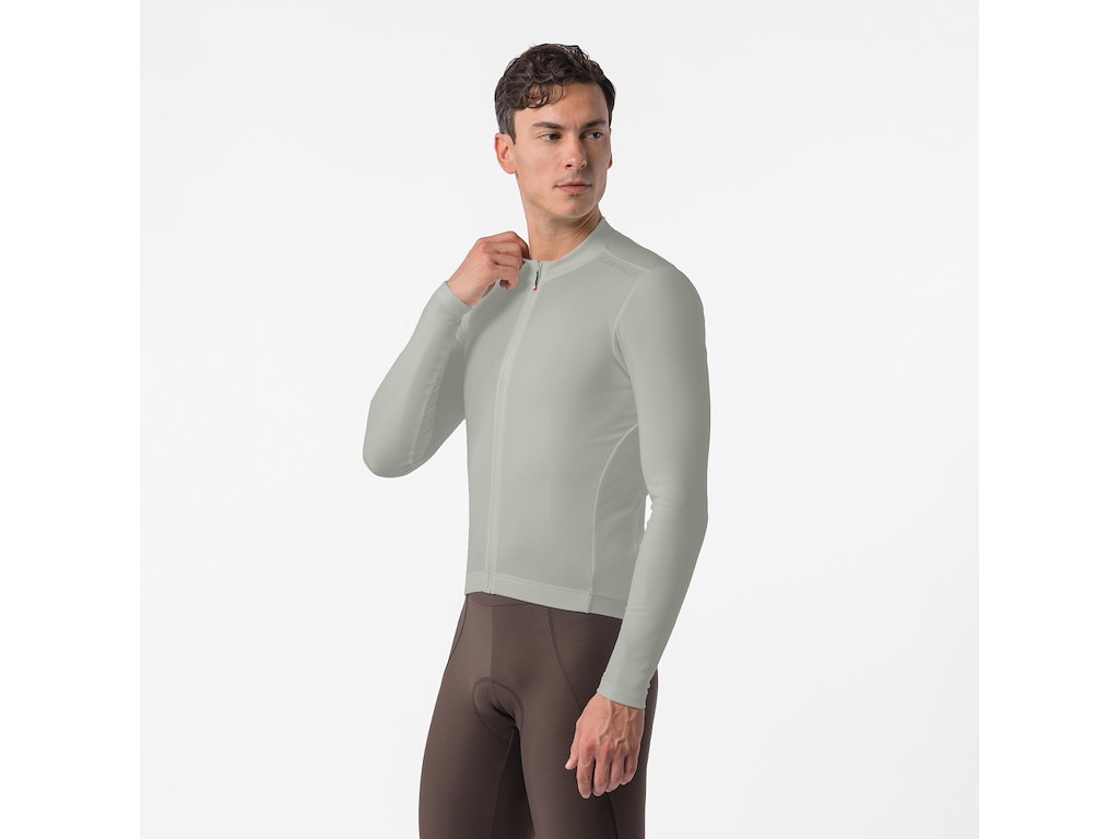 Castelli Espresso Thermal 2 Jersey - Cykeltrøje - Lange ærmer - Herre - Shadow - Str. S