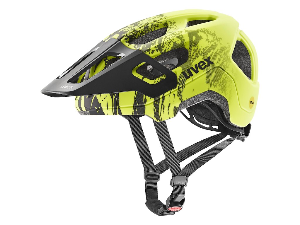 UVEX React Junior MIPS Cykelhjelm - Lime black matt - Str. 52-56 cm