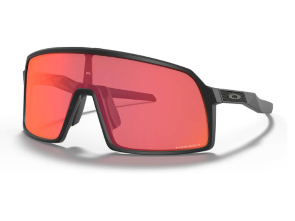 Oakley Sutro S - Cykelbrille - Prizm Trail Torch - Mat Sort