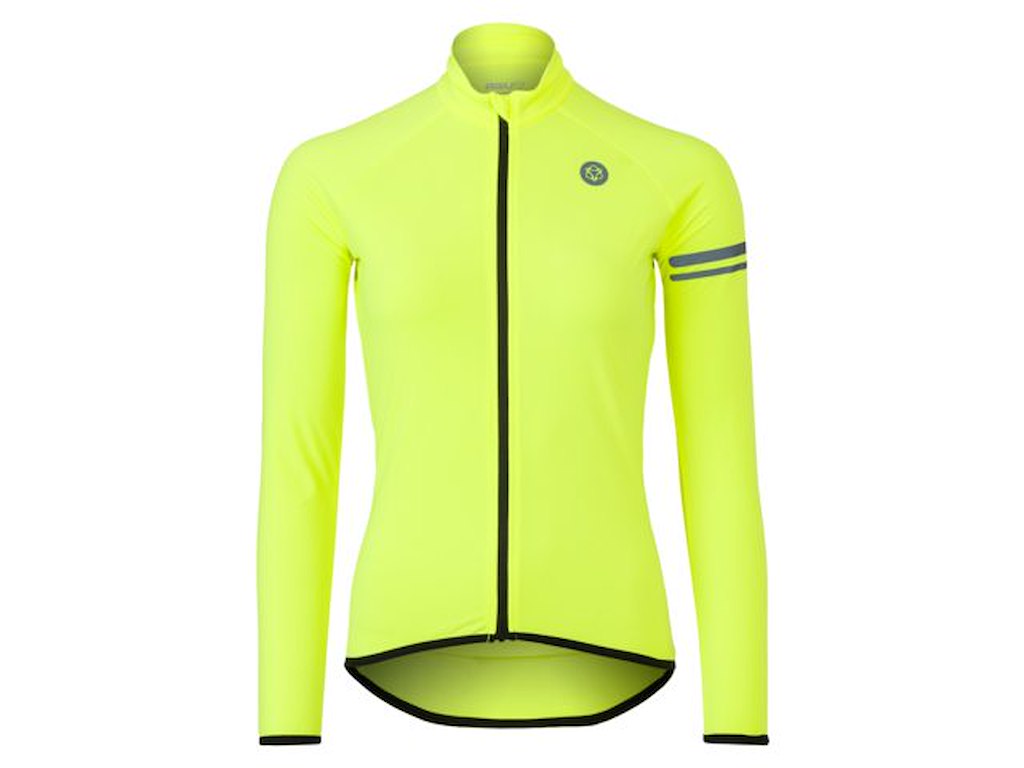 AGU Essential Thermo Jersey - Cyjektrøje - Lange ærmer - Dame - Fluo Yellow - XS