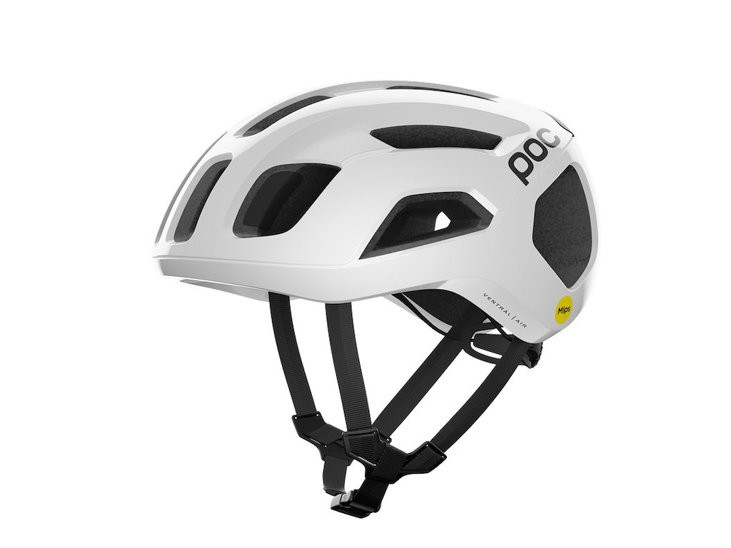 POC Ventral Air MIPS Cykelhjelm - Hydrogen White/Uranium Black - Str. 54-59 cm