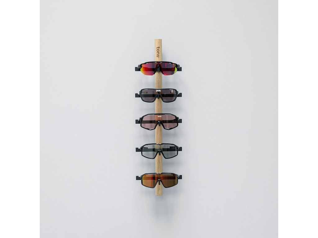 Tons Rack E - Til 5 Par Cykelbriller - Smoked Oak