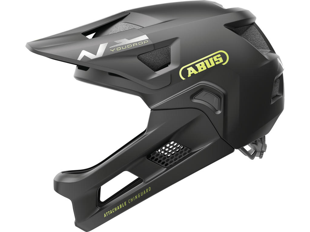 Abus YouDrop FF - Cykelhjelm fullface - Velvet black - Str. 48-55 cm