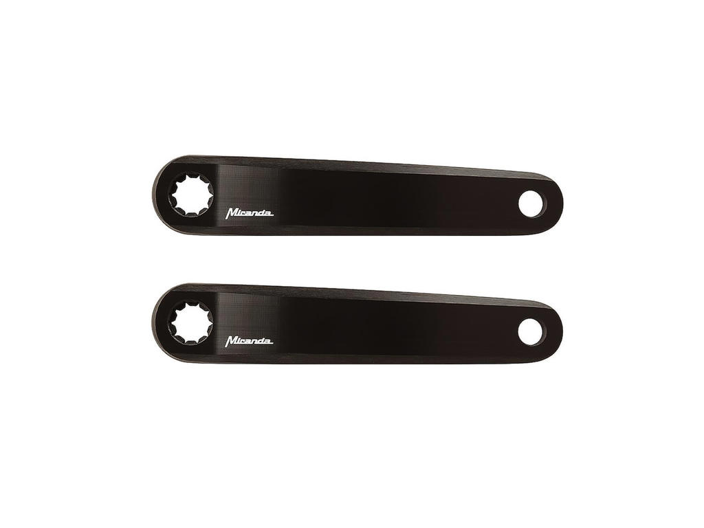 Miranda Delta Double Diamond - E-Bike ISIS Pedalarms sæt - 170mm - BDU2XX - Sort