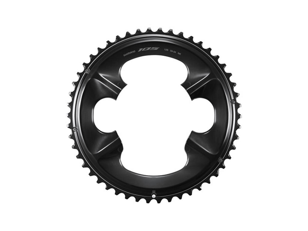 Shimano 105 - 52 tands Klinge 12 gear - FC-R7100 - Sort