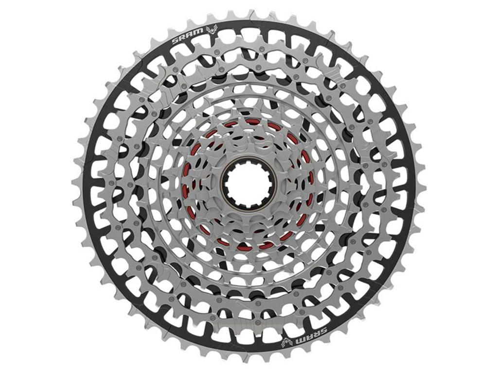 Sram kassette - XS-1297 T-Type Eagle - 12 Speed - 10-52T - Sort/Sølv
