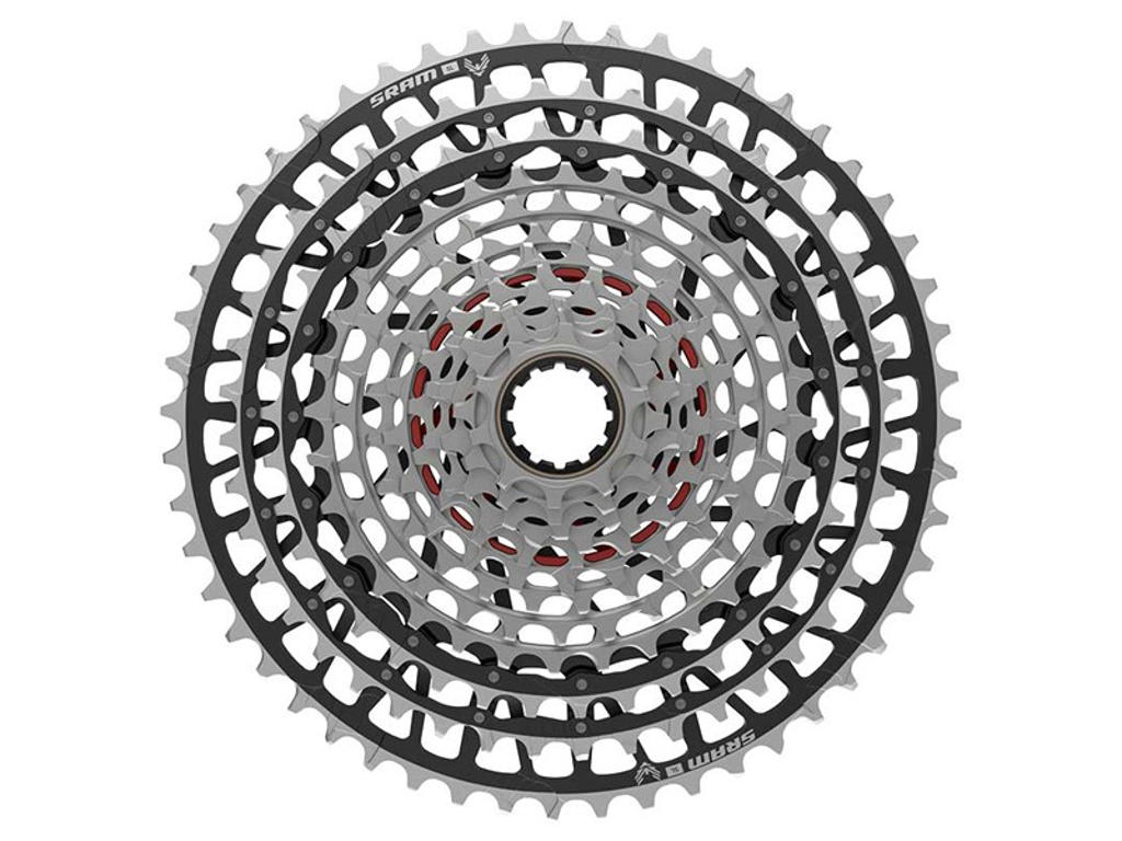 Sram kassette - XS-1299 T-Type Eagle - 12 Speed - 10-52T - Sort/Sølv
