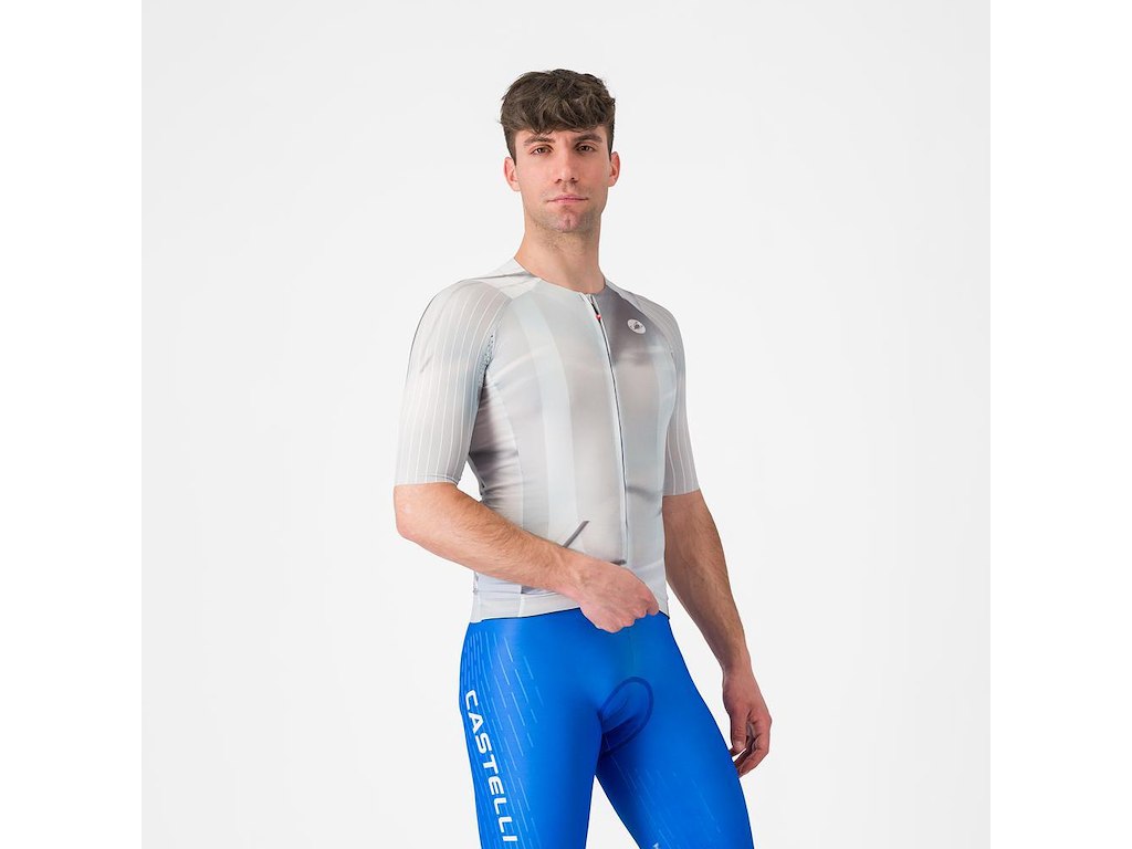 Castelli Aero Race 8S Jersey - Cykeltrøje - Korte Ærmer - Herre - Smoky Gray - 3XL