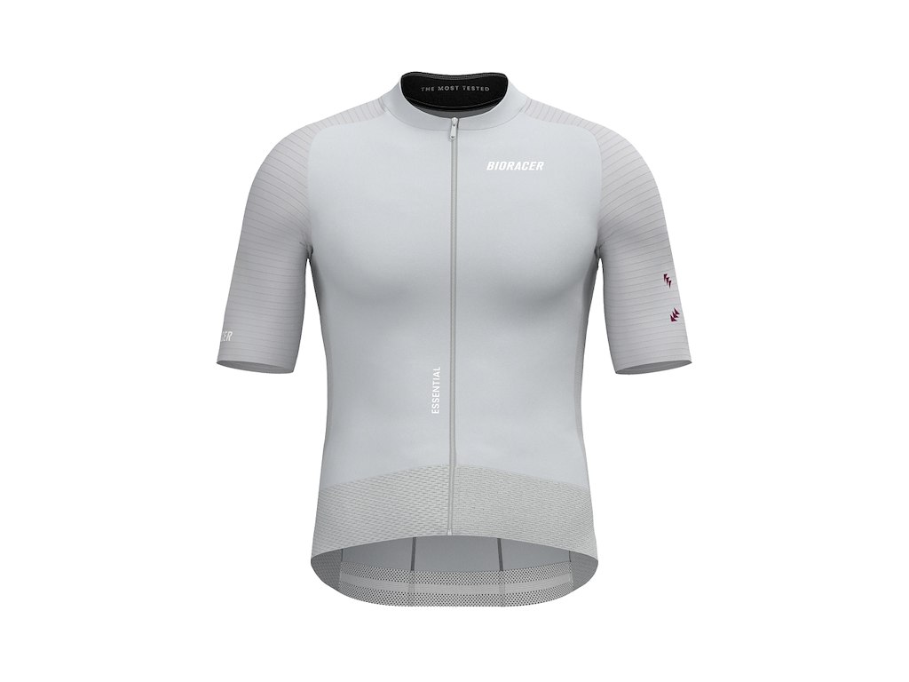 Bioracer Epic Essential Jersey - Cykeltrøje - Korte Ærmer - Herre - Cool Grey - XL