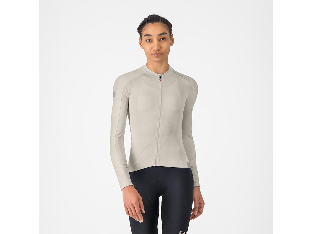 Castelli Espresso 2 W LS Jersey - Cykeltrøje - Lange Ærmer - Dame - Silver Moon - XXS